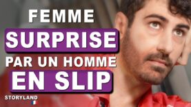Femme Surprise par un Homme en Slip